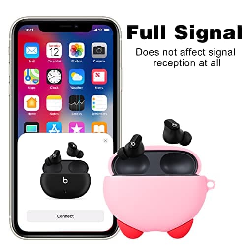 Jowhep Case for Beats Studio Buds Cartoon 3D Design Cute Silicone Cover Fashion Kawaii Funny Cool Fun Unique Wireless Powerbeats Cases for Beats Earbuds Headphones for Girls Boys Teen 5