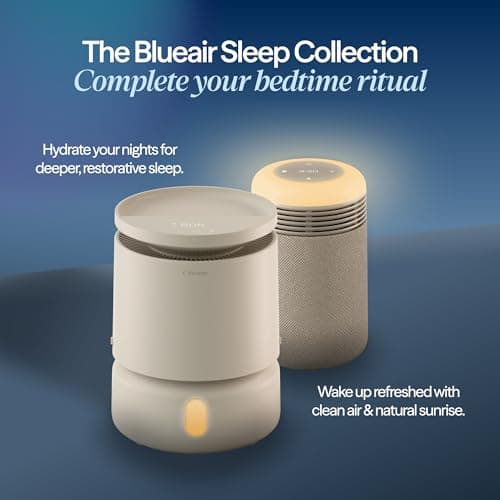 BLUEAIR Room Humidifier - DreamWell - 48Hr Top-Fill Mist-Free InvisibleMist Technology Aroma Stone for Essential Oils and Soothing Mood Lighting - Quiet Operation for Bedroom and Home Use, Beige 11