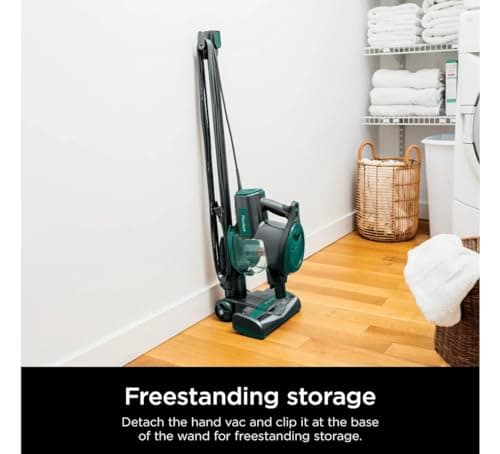 Shark Corded Stick Vacuum, Ultra-Lightweight, Swivel Steering, Powerful Deep-Cleaning, Floor-to-Ceiling Versatility, Converts to a Handheld Vacuum, Carpets & Hardfloor, Green, CS110EM 7