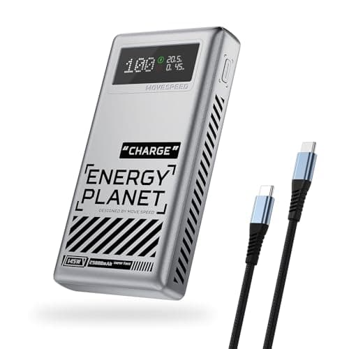MOVE SPEED Power Bank 100W, 25000mAh Laptop Portable Charger, Fast Charging USB C 3-Port PD 3.0 Battery Pack for MacBook Pro/Air, Dell XPS, iPhone 16/15/14, Galaxy S24, Steam Deck, iPad, and More