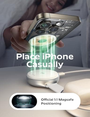 LISEN Back to School for Qi2 Magsafe Charger 17 Certified 15W iPhone 16 Travel Charger for Business, 3 in 1 Charging Station for Apple Watch and Airpods, 25W Total Wireless Charger for iPhone16 15 14 7