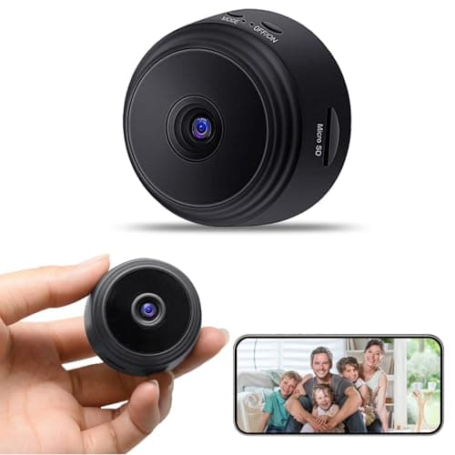 Kxrgnst Hidden Cameras -Nanny Cam - WiFi Wireless -1080P HD Security Camera-Best Mini -Car Cameras for Surveillance-Surveillance Camera with Motion Detection and Night Vision