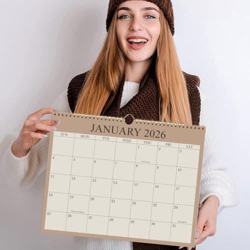 2026 Calendar - Wall Calendar 2026-2027 from January 2026 - June 2027, 18 Months Calendar with Premium Paper, Twin-Wire Binding & Hanging Hook, 8.5" x 11", Green 7