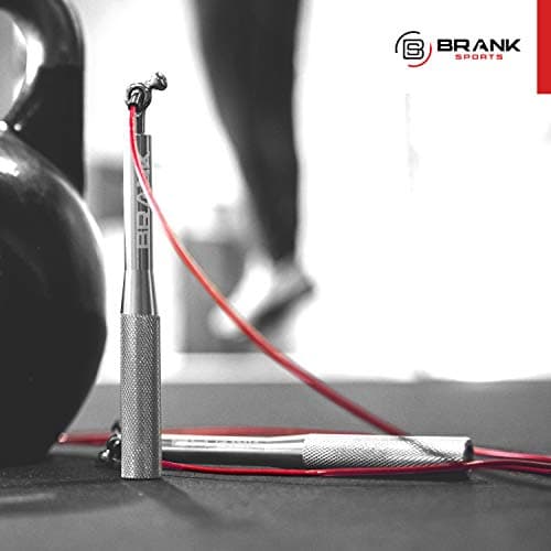 BRANK SPORTS® Speed rope set incl. 3 steel spare cables | Ideal for Crossfit, fitness, boxing and easy double under | Jump ropes for fitness women and men premium bearing balls | Unbreakable handles 7