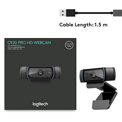 Logitech C920 Hd Pro Webcam (Black) Black 9