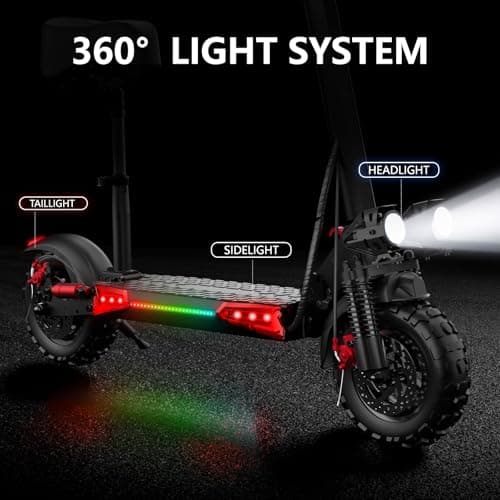 Electric Scooter Adults, 37 Miles Long Range, 34 Mph Max Speed, 11" Off-Road Tires,48V 18/21AH Big Battery,1200W/1600W Motor, Folding Commuter E Scooter (48V 18AH-1200W-J11 MAX) 8