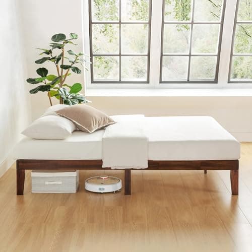 Mellow Naturalista Classic - 12 Inch Solid Wood Platform Bed with Wooden Slats, No Box Spring Needed, Easy Assembly, Queen, Espresso 7