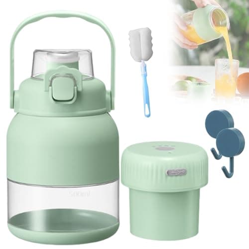 Electric Citrus Juicer 28 Oz, Gemet Bpa-Free Electric Citrus Juicer 17 OZ, Straw, Two Lids, Portable Blender for Smoothies, Shakes, Food, Multifunctional Large-Capacity Wireless Blender