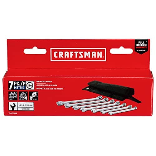 CRAFTSMAN MM WRENCH SET IN POUCH, 7PC (CMMT21086) 5