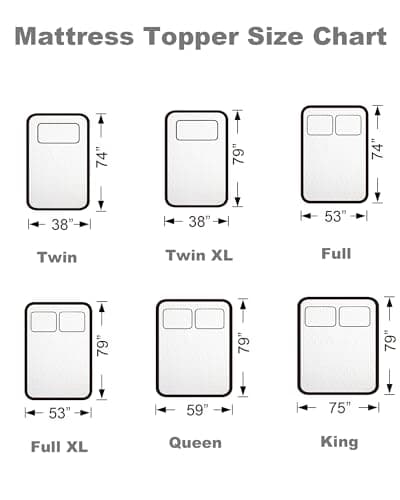 Slumbrae 4 Inch Full XL Mattress Topper, 40D High-Density Memory Foam Mattress Topper Full Extra Long for Dorm Beds, 320GSM Bamboo Viscose Cover Non-Slip Washable College Bed Topper, White 7
