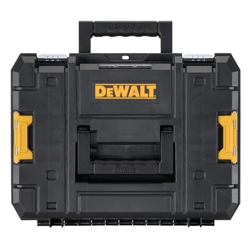 DEWALT TSTAK II Tool Box, Flat Top Tool Storage Case, Organizer Box Holds Up To 66 lbs, Flexible Platforms for Stacking, 13 Inch (DWST17807) 5