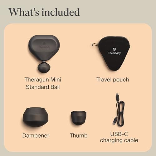 TheraGun Mini (3rd Generation) by Therabody – Ultra-Portable Massage Gun and Travel Essential for Fast, Effective Pain and Tension Relief Anywhere (Black) 9