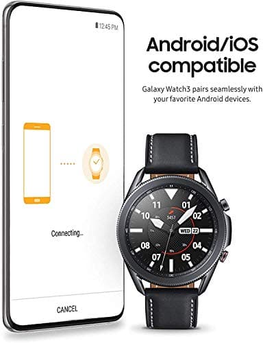 Samsung Galaxy Watch 3 (45mm, GPS, Bluetooth) Smart Watch with Advanced Health Monitoring, Fitness Tracking, and Long Lasting Battery - Mystic Black (Renewed) 5