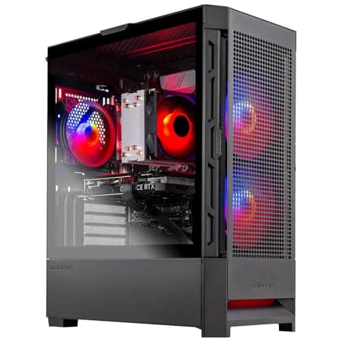 Skytech Gaming Nebula Gaming PC Desktop – Intel Core i5 13400F 2.5 GHz, NVIDIA RTX 4060, 1TB NVME SSD, 16GB DDR4 RAM 3200, 600W Gold PSU, 11AC Wi-Fi, Windows 11 Home 64-bit,Black