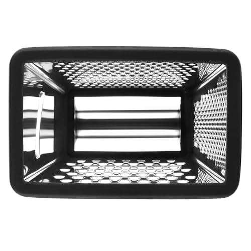 Spring Chef Professional Cheese Grater - Stainless Steel, XL Size, 4 Sides - Perfect Box Grater for Parmesan Cheese, Vegetables, Ginger - Dishwasher Safe - Black 9