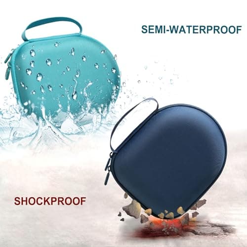 Headphone Headset Case Compatible with JBL, Beats, Sony, Soundcore Anker, Raycon, TOZO, SteelSeries, Logitech, Jabra, Bose, Audio-Technica, Sennheiser Headphones, Black+Grey 6