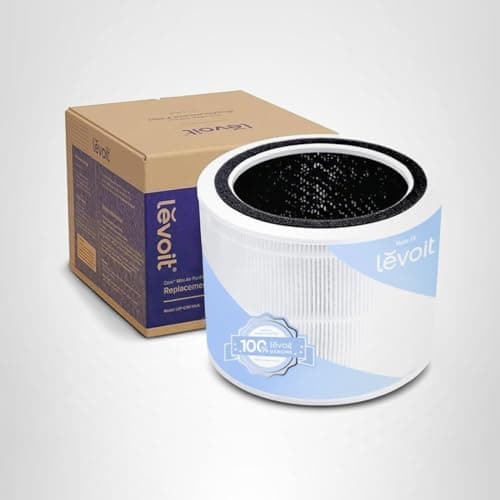 LEVOIT Core 200S-P Replacement Filter, Genuine Core 200S-RF Air Purifier Filters, Supports HEPA Sleep Mode, High-Efficiency Activated Carbon for Removal of Smoke, Odor, Allergens, Pollen, 1 Pack 8