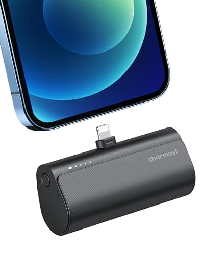 charmast Small Portable Charger for iPhone, Ultra-Compact 20W PD Fast Charging Power Bank 5000mAh, Mini Battery Pack for iPhone 14/14 Pro Max/13/13 Pro Max/12/12 Pro Max/11/XR/X/8/7/6 etc