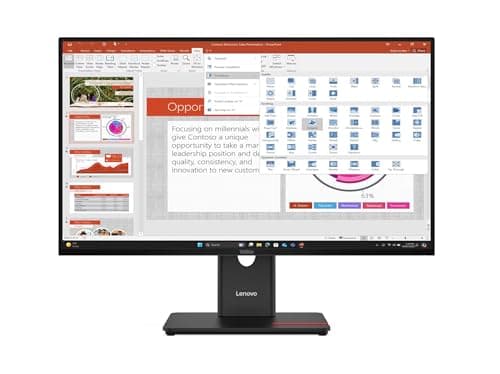 Lenovo ThinkVision T27-40 27" Full HD LED Monitor - 16:9/120 Hz/IPS/WLED/USB Hub/Eclipse Black (64A5MAT6US)