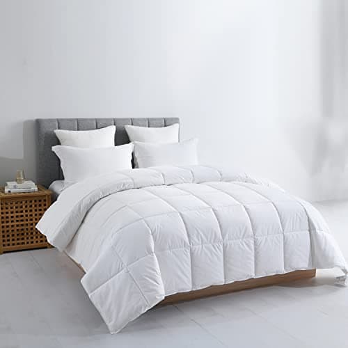 Cotton Loft Pure Organic 300 Thread Count Cotton Filled Comforter, White, Twin 5