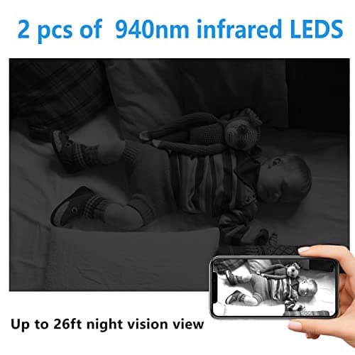 Smallest Spy Camera,Hidden Camera Detector,HD1080P Wireless WiFi Security Camera,Nanny Cam,Baby Monitor with Upgraded Night Vision,Motion Detection,Cloud Storage for Security with iOS Android APP 5