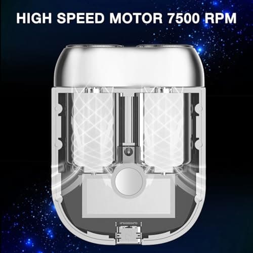 New Model Mini Dual-Head Electric Shaver, Upgrade Pocket Shaver, Washable Double Head Razor, Mini Portable Razor, Rechargeable Waterproof Electric for Men (Orange) 6
