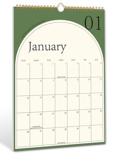2025 Wall Calendar - Aesthetic Calendar from January 2025 to December 2025, Large Hanging Calendar with Thick Paper, Perfect for Office and Home Monthly Organizing & Planning, 10"×14.7"