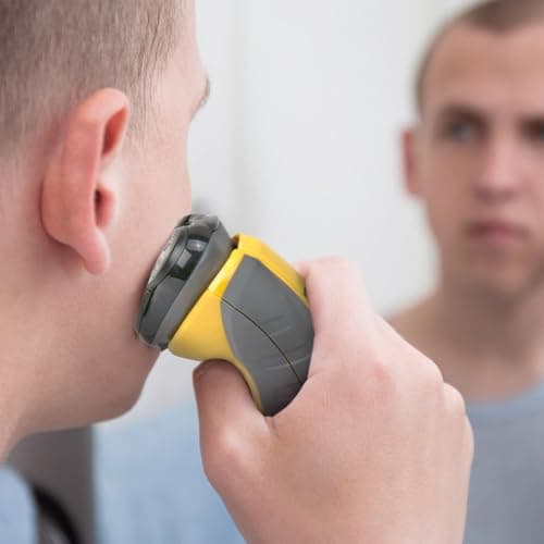 Remington Virtually Indestructible Rotary Shaver 5100, Electric Razor for Men, 100% Waterproof Design, Yellow 5