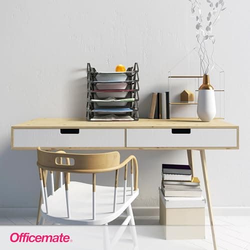 Officemate Recycled Desk Tray, Side Load, 15 1/8 x 8 7/8 x 15, Letter/A4, 6/PK (26212) 6