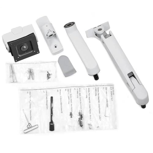 Ergotron – HX VHD Premium Heavy Duty Gaming Monitor Arm, Single Monitor Wall Mount – for 1000R Curved Ultrawide Monitors Up to 57 Inches, 9-14 Inches Depth, VESA 75x75mm or 100x100mm – White 8