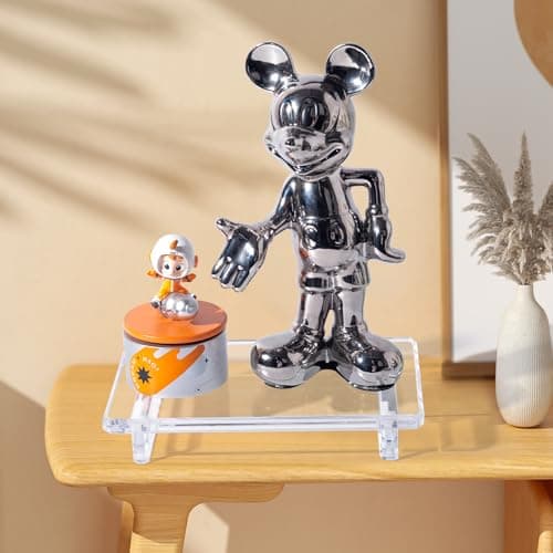 Acrylic soap Dish Tray for Bathroom Counter and Kitchen - Waterproof Countertop Organizer for Soap Dish, Vanity, Plants, Candles (1, Large-9 x 5.9 x 1.5 inch) 7