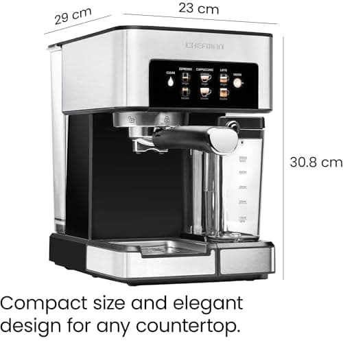 Chefman Barista Pro 1.8 Liter RJ54-V2 Espresso & Cappuccino Maker 8