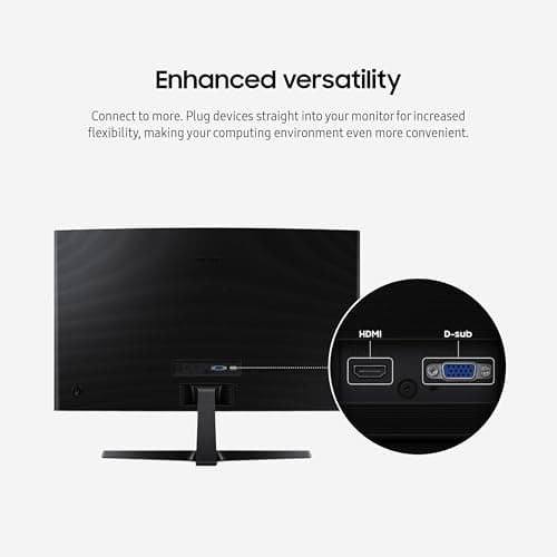 Samsung 27" Essential S3 (S36GD) Series FHD 1800R Curved Computer Monitor, 100Hz, Game Mode, Advanced Eye Comfort, HDMI and D-sub Ports, LS27D366GANXZA, 2024 7