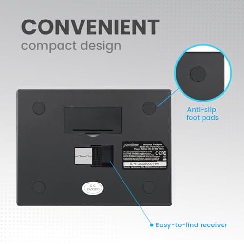 Perixx PERIPAD-704 Wireless Touchpad, Portable Track Pad for Desktop and Laptop User, Large Size 4.72x3.54x0.74 inches (Wireless), Black 7