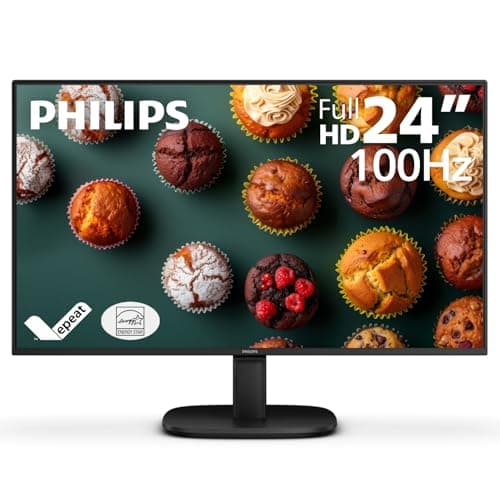 Philips 24B2N2100 24" Class Full HD LED Monitor - 16:9 - Textured Black