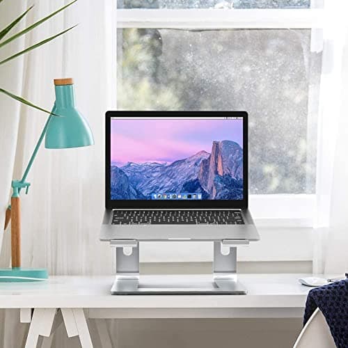 BESIGN LS03 Aluminum Laptop Stand, Ergonomic Detachable Computer Stand, Notebook Riser Compatible with Air, Pro, Dell, HP, Lenovo More 10-15.6" Laptops, Silver 8