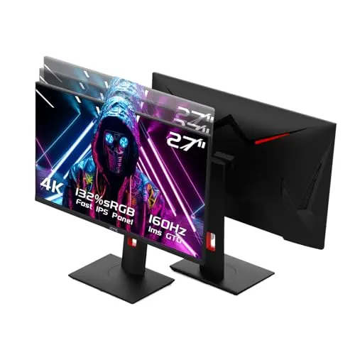 KTC 27" 4K UHD 144Hz Gaming Monitor - Fast IPS Panel 160Hz 1ms GTG, HDR400 132% sRGB, HDMI2.1/DP1.4, VESA Mount, Height/Tilt/Pivot/Swivel Stand, Vertical Monitor Ideal for Gamers, Designers 8