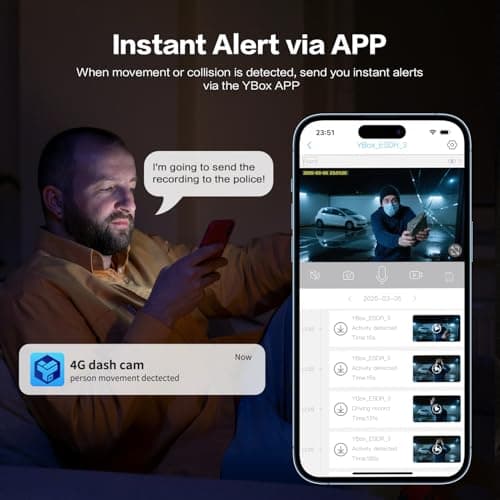 ELYSOO 4G LTE Dash Cam Front Inside, Dual FHD Live-View and Instant Alerts via APP, Cellular Car Camera with 24/7 Parking Mode, IR Night Vision, No Screen, AI Detection dashcam for Cars, GPS 5