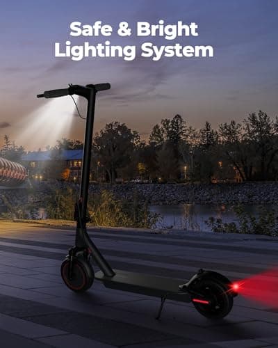 VOLPAM Electric Scooter, 350W/500W Powerful Motor, 8.5"/10" Solid Tires, 19/21Mph, 28/23/21/16 Miles Max Range, Dual Braking 8