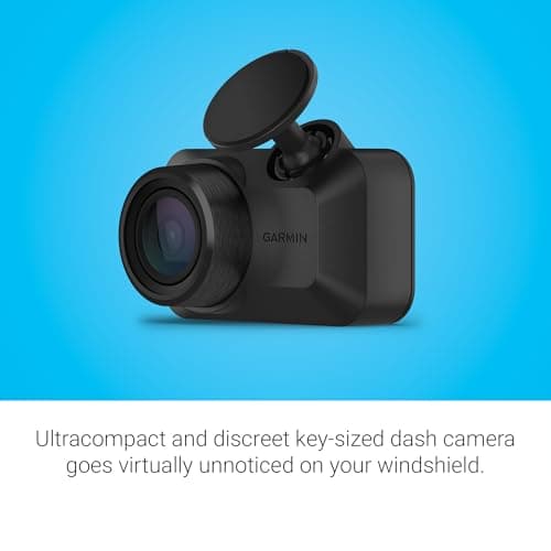 Garmin Dash Cam™ Mini 3, Ultracompact 1080p HD Dash Cam with a 140-degree Field of View, Built in Clarity™ Polarizer, Voice Controlled, Automatic Recording (Renewed) 5