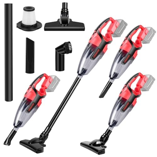 TRONYAN 120W Cordless Vacuum Cleaner Compatible with Milwaukee 18V Battery (No Battery), Handheld Vacuum for Home, Boat, Workshop, Car, Pet Hair, Furniture, Tool Only 5