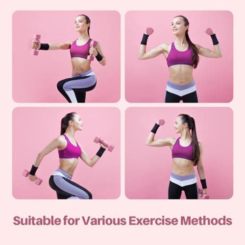 Zempox Adjustable Dumbbell Set of 2, 4 in 1 Free Weights Dumbbells Set for Women, Hand Weights for Women at Home, Each 2lb 3lb 4lb 5lb with TPU Soft Rubber Handle for Home Gym Exercise Training 6