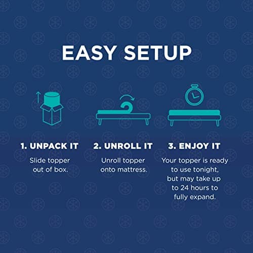 Tempur-Pedic TEMPUR-Adapt + Cooling 3-Inch Twin Mattress Topper Medium Luxury Premium Foam, Washable Cover, Medium Cooling Topper,white 8