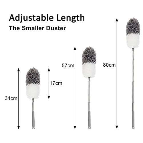 BOOMJOY Microfiber Feather Duster with Extendable Pole and Bendable Head, 100" Telescoping Duster for Cleaning Ceiling, Fan, Furniture 9
