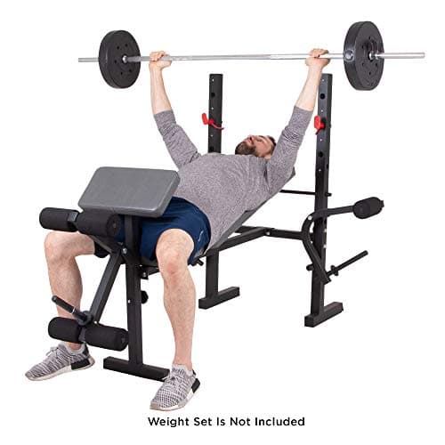 Body Champ Standard Weight Bench with Butterfly and Preacher Curl, Incline/Flat Adjustable BCB580 8