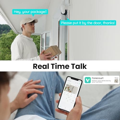 CURISEE 2K Security Cameras Wireless Outdoor, Solar Powered Cameras for Home Security with 360° Viewing, PIR Motion Detection, Color Night Vision, 2.4Ghz WiFi, 2-Way Audio, Cloud/SD, Works with Alexa 6