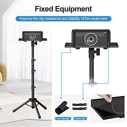 Facilife Projector Stand - Adjustable Height 22 to 63 Inches, Tripod for Laptop & Projector, Outdoor Movies 6