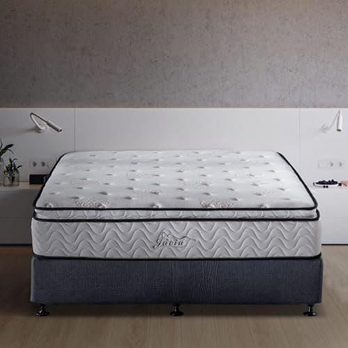 Jacia House Twin Mattress 11.4 Inch Memory Foam Innerspring Independently Encased Coil Hybrid Mattress - Pillow Top Mattress in a Bag