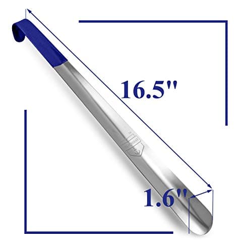 Metal Shoe Horn Long Handle for Seniors, Shoehorn Long-handle, Shoe Horns for Men Long Handle, Long Handled Shoe Horn for Women and Kids, Extra Long Shoe Horn for Seniors, Boot Horn, Shoe Spoon 5