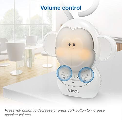 VTech Communications BC8211 Myla The Monkey Baby Sleep Soother with a White Noise Sound Machine Featuring 5 Soft Ambient Sounds, 5 Calming Melodies & Soft-Glow Night Light, 1 Count (Pack of 1) 9
